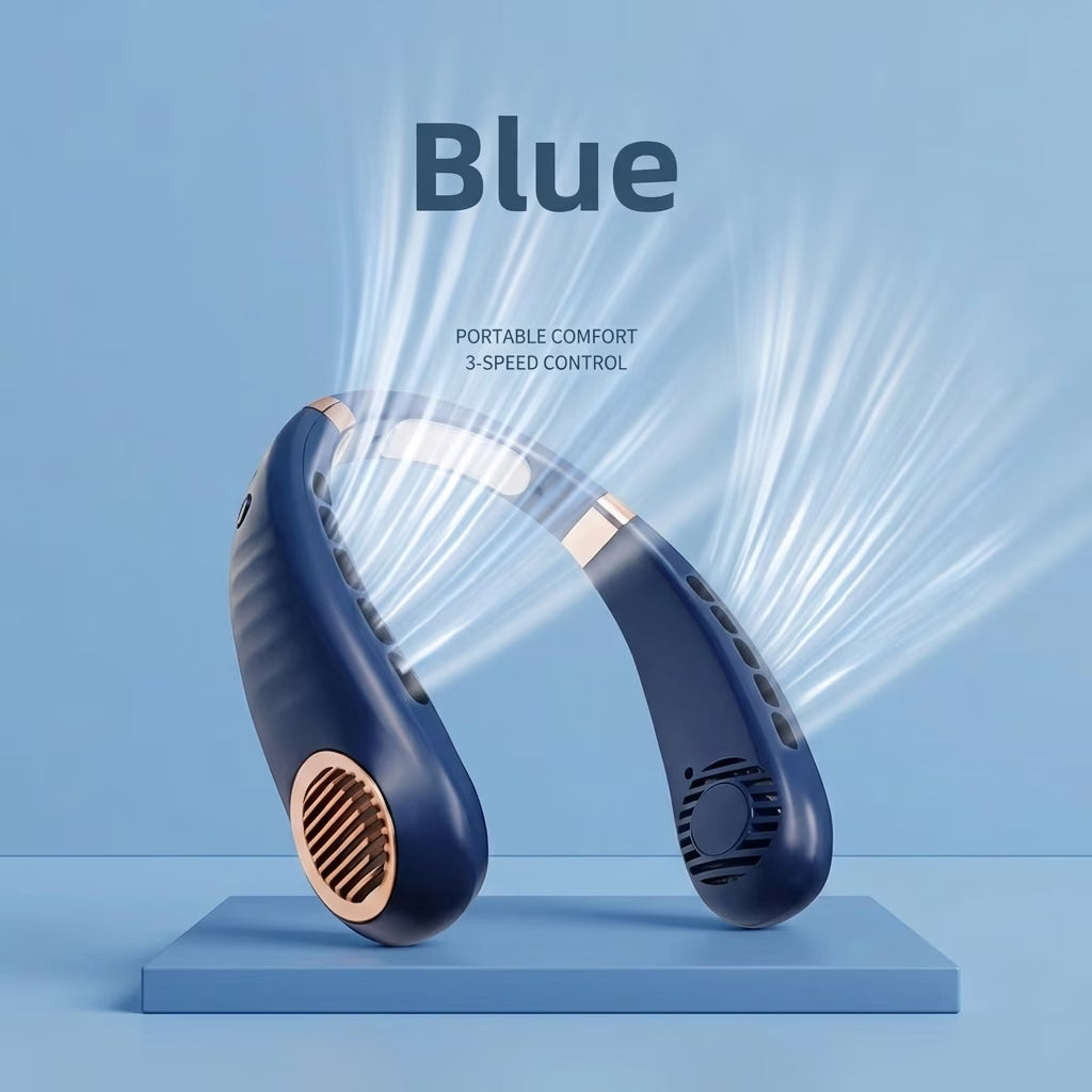 Wearable Neck Fan — Hands-Free Cooling for Indoor & Outdoor Use