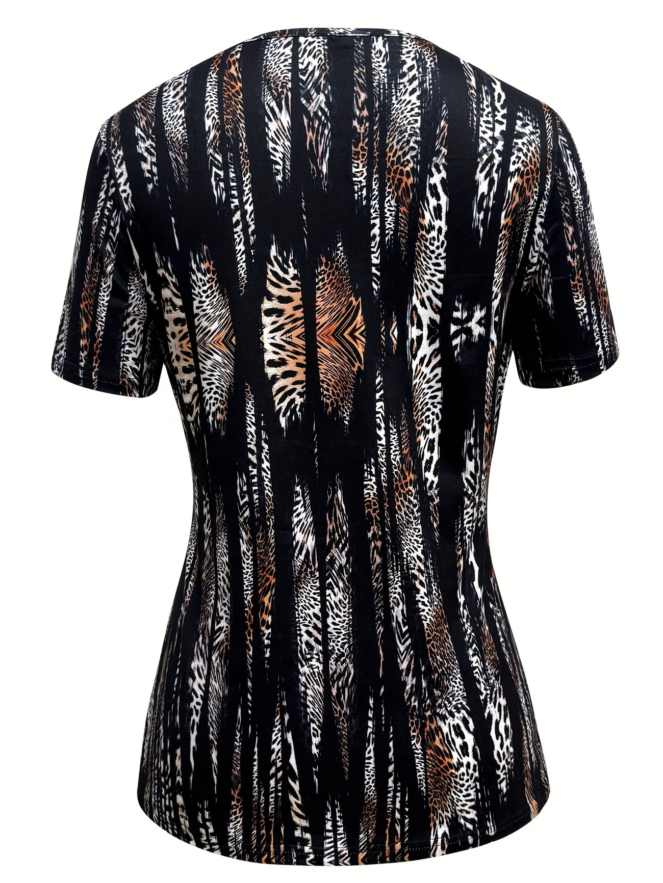 Women's Paisley Print Square Neck 2-in-1 Top – Casual Chic