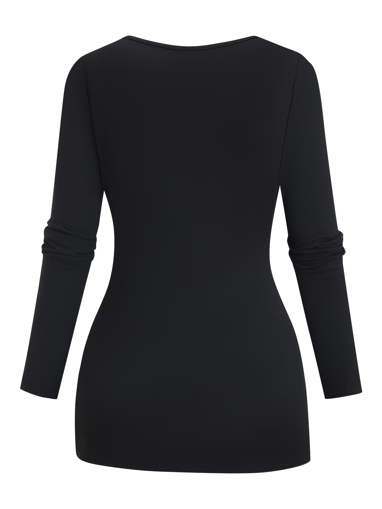 Women's Gothic Punk Style High-Elasticity Solid Color Blouse