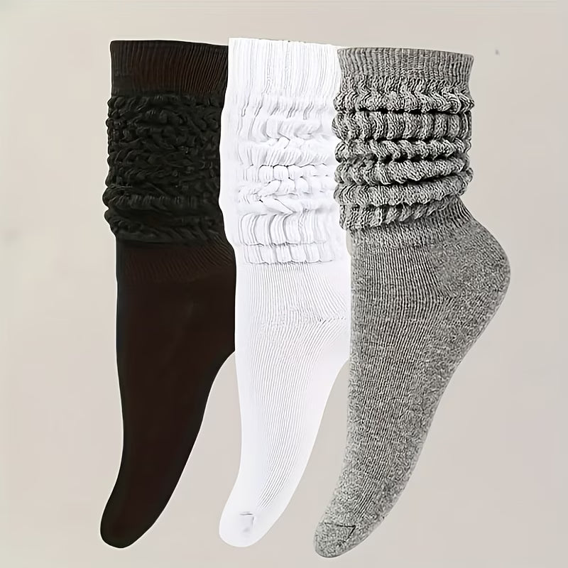 3 Pairs Thermal Slouchy Boot Socks