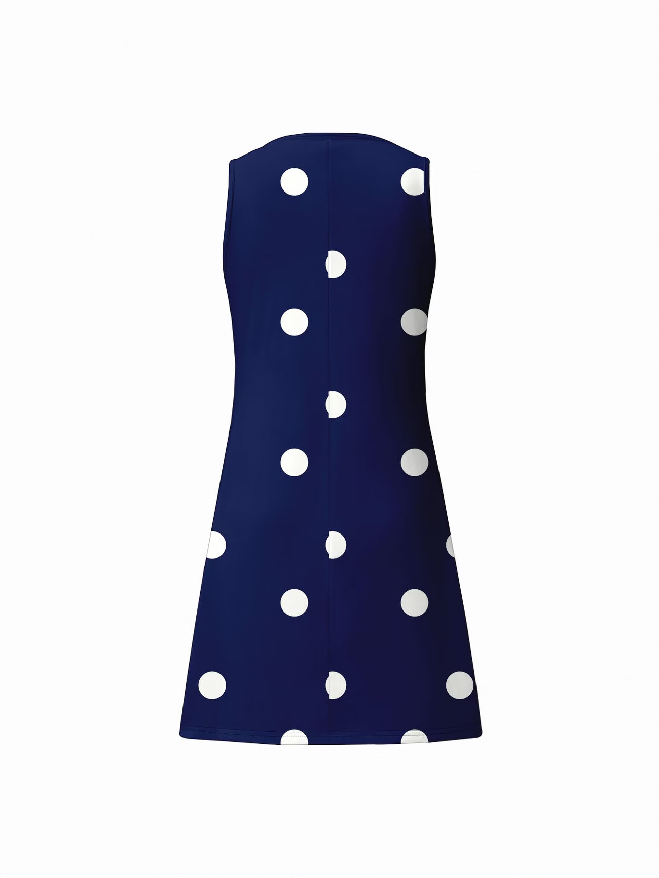 Women's Round Neck Printed Dress with Pockets