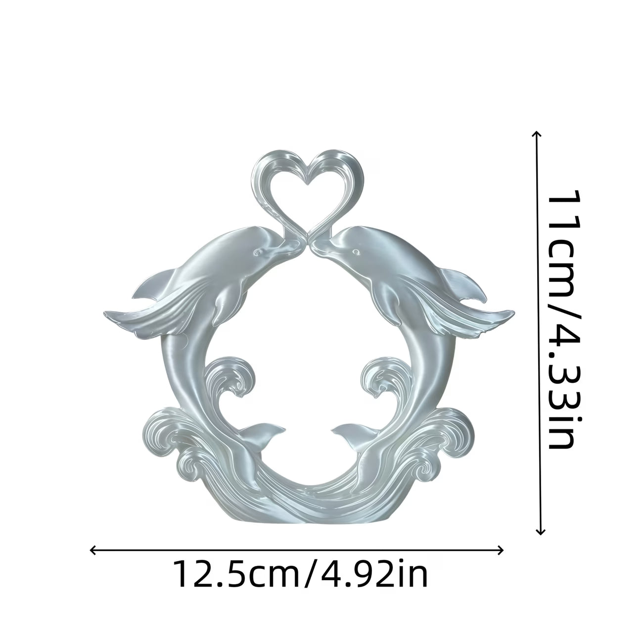 Dolphin Sculpture — Elegant Coastal Home Ornament