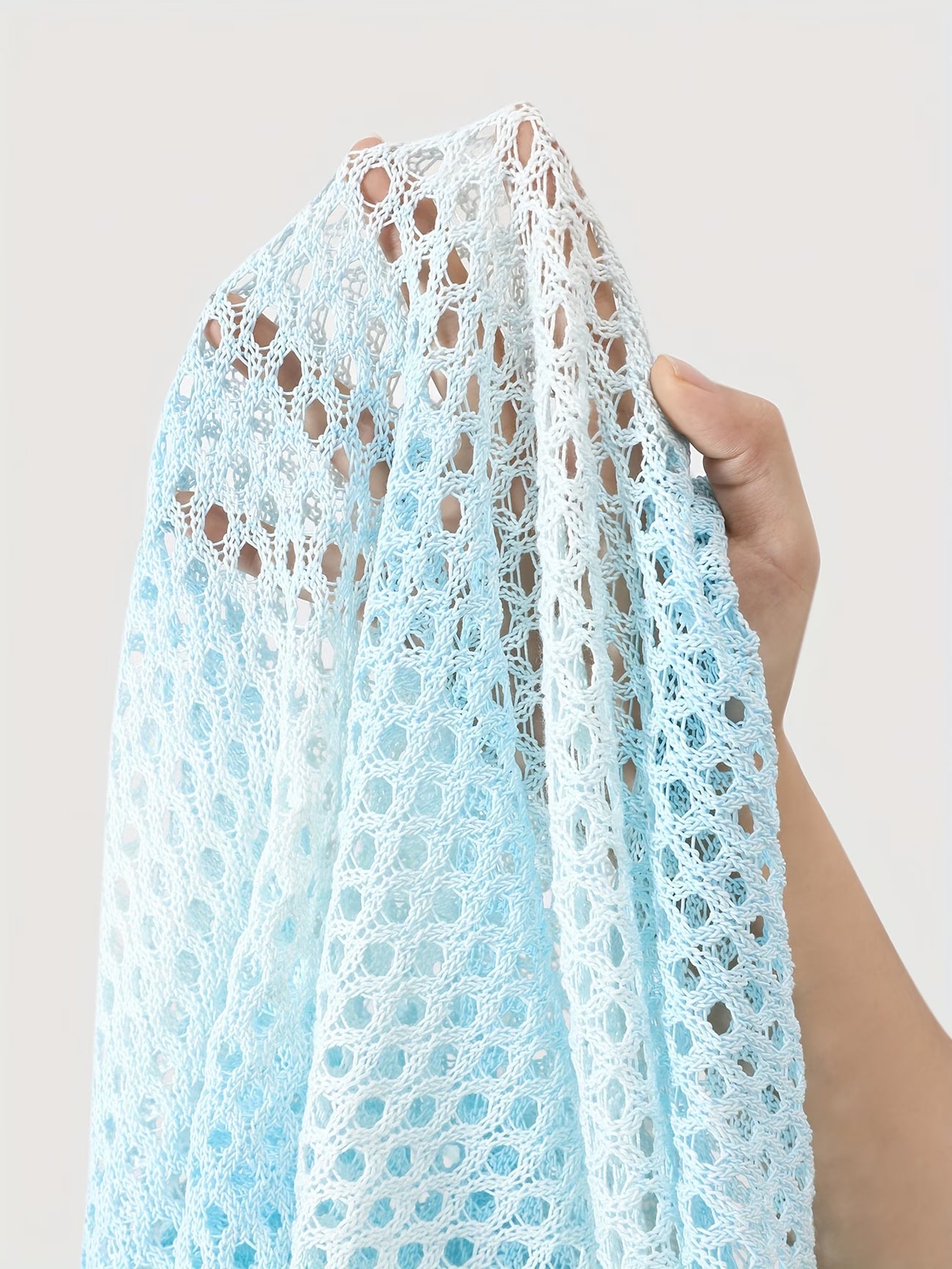 Summer Gradient Hollow-Out Thin Breathable Bolero