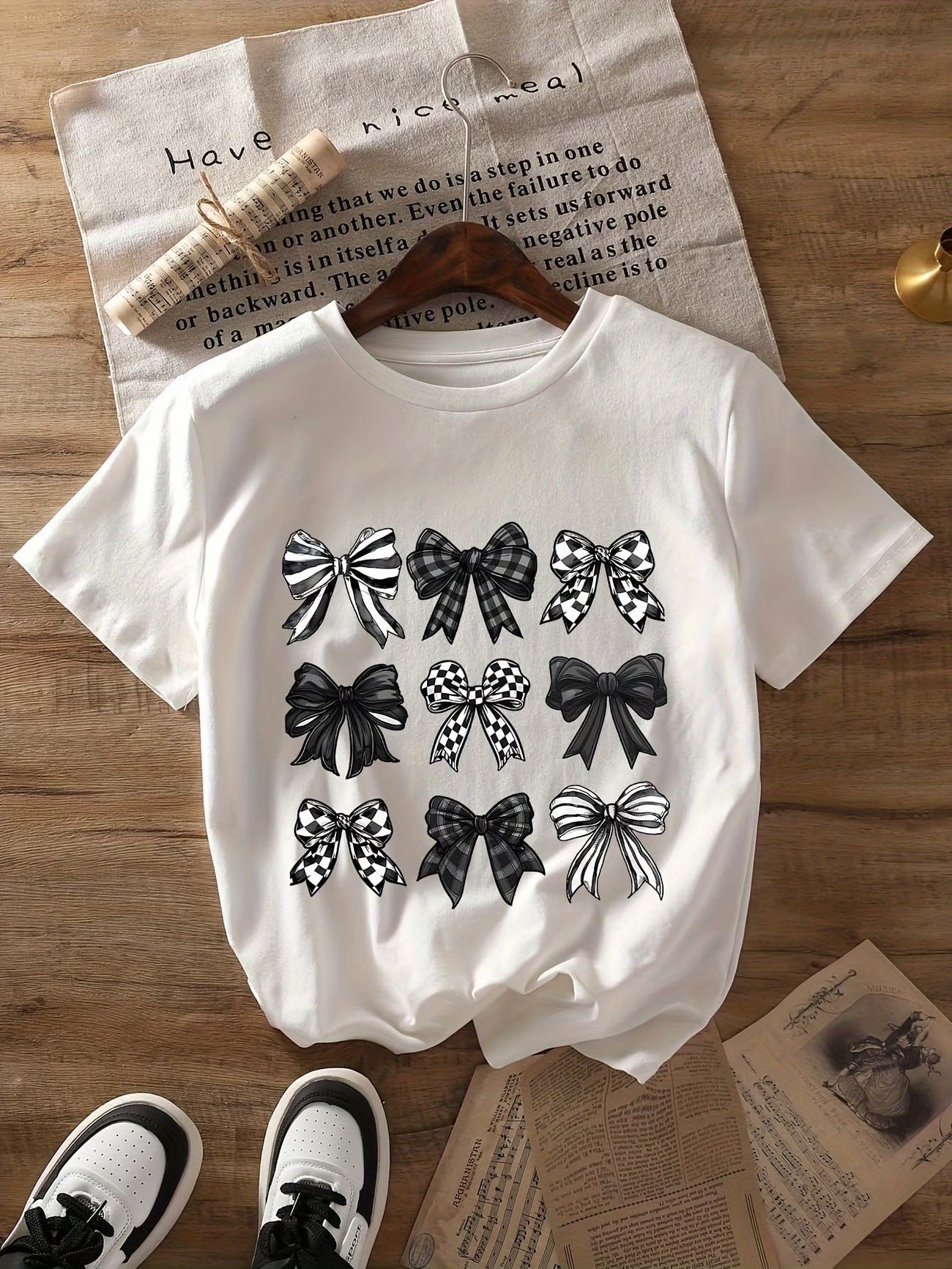 Womens 100% Round Neck T-Shirt