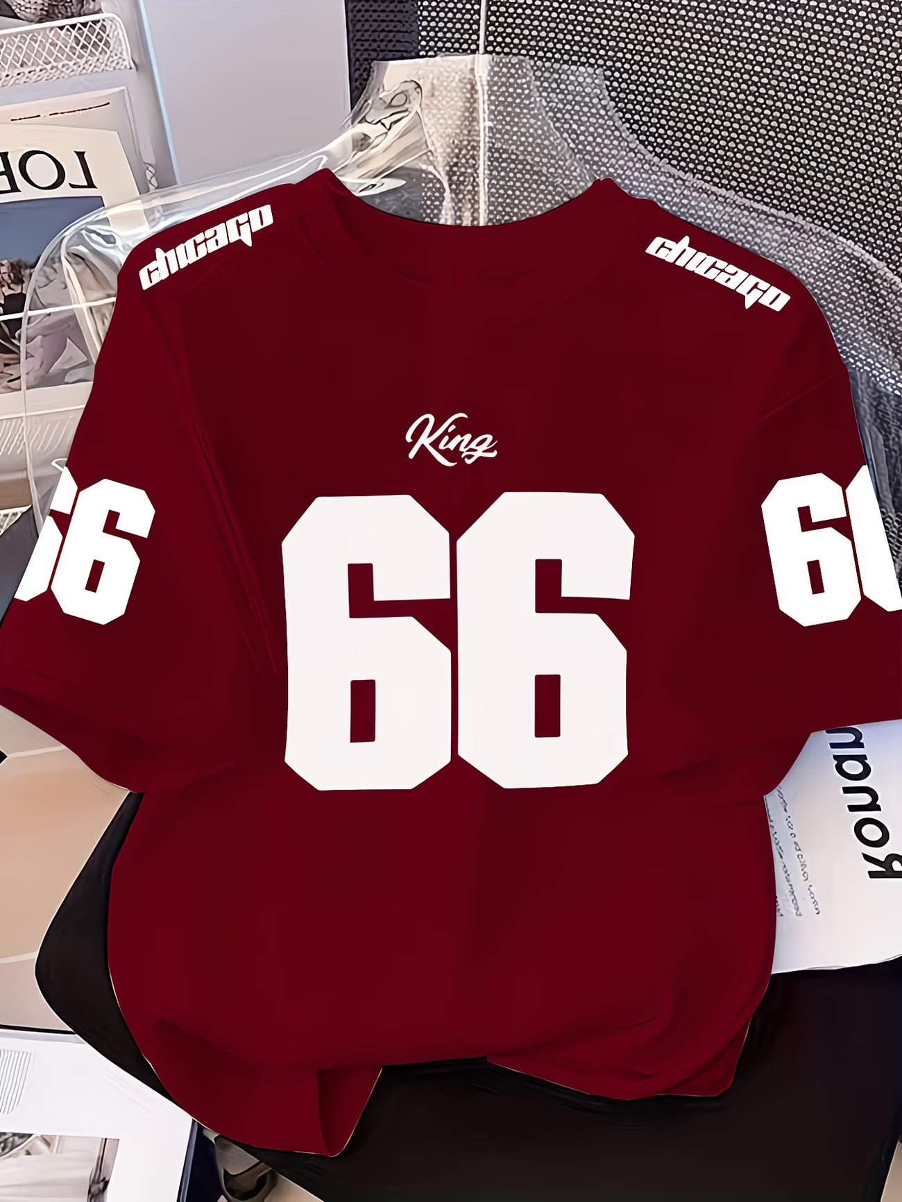 The 66Th Number Features a Lively And Playful Print Design,