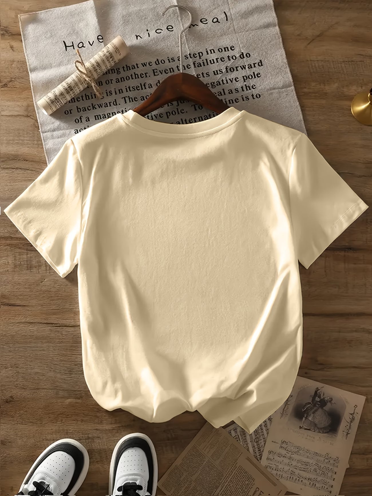 Graphic Print T-Shirt – Short Sleeve Crew Neck | Spring & Summer