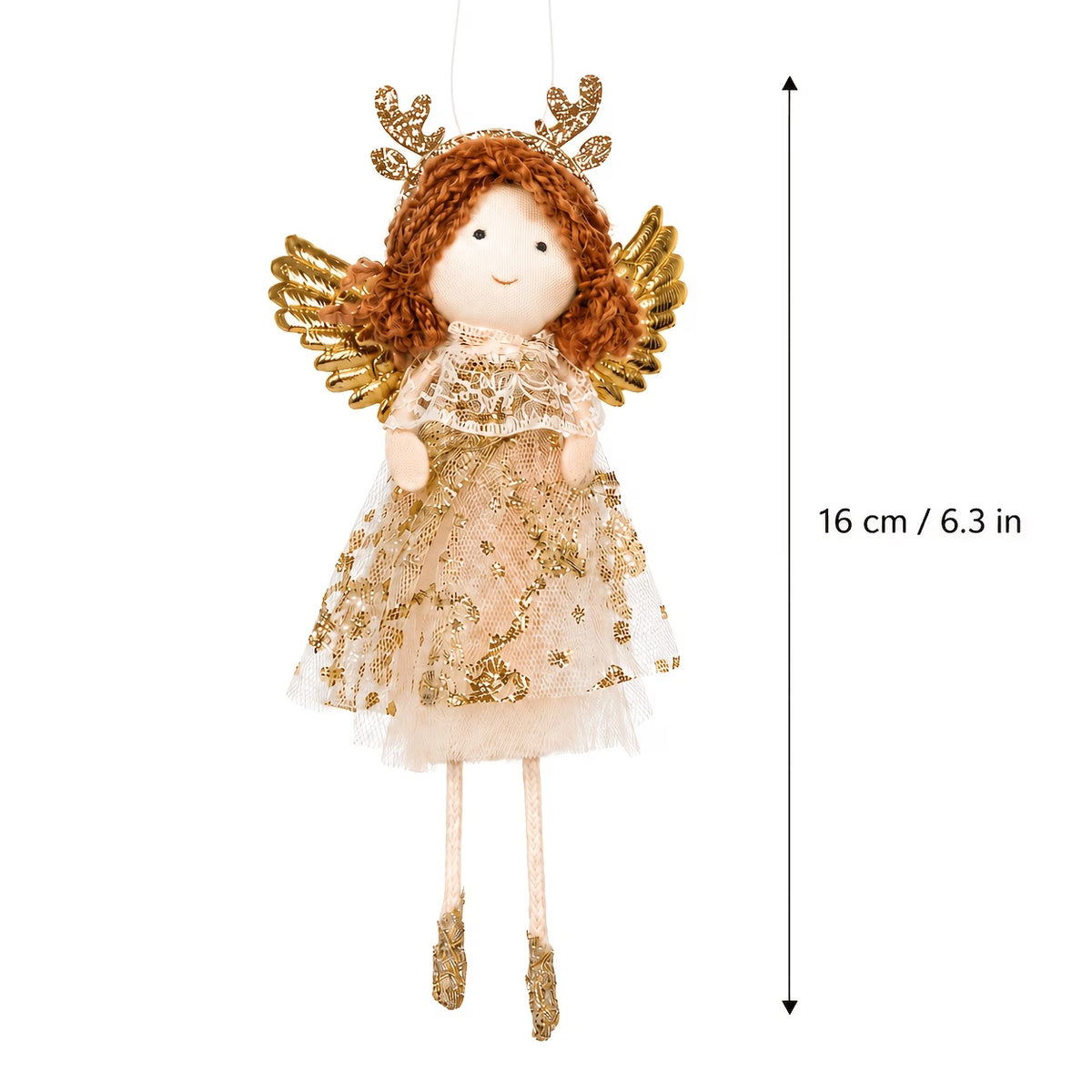 3pcs 16cm Christmas Angel Hanging Ornaments