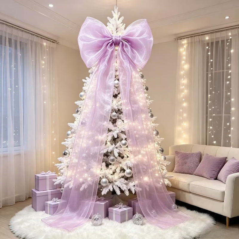 190Cm Enormous Christmas Tree Topper Bow