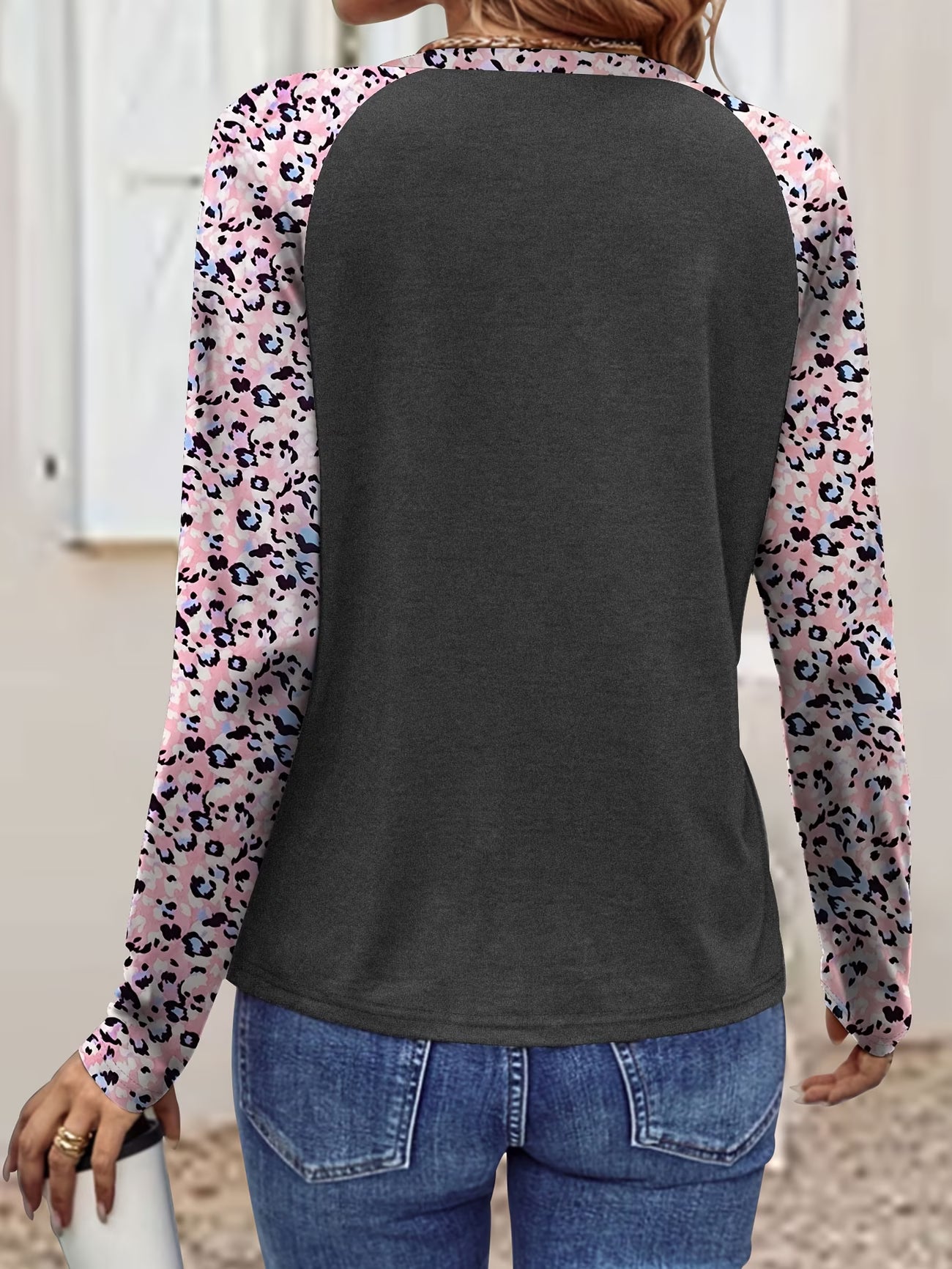 Women graphic print Long Sleeve T-Shirt