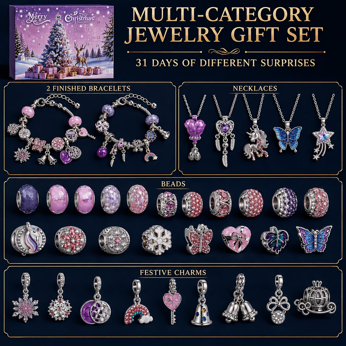 31-Day Christmas Jewellery Advent Calendar 2026