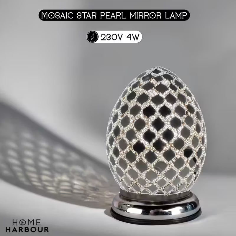 Mosaic Star Pearl Egg Lamp