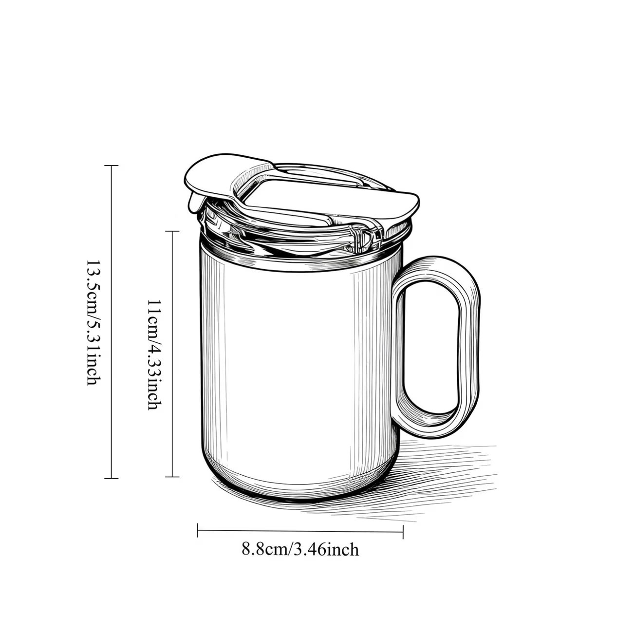 Disney Stitch Fashion 304 Stainless Steel Lidded Coffee Mug
