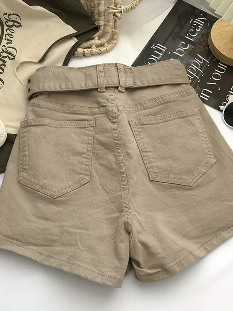 Hip-wrapped A-line Short Skirt