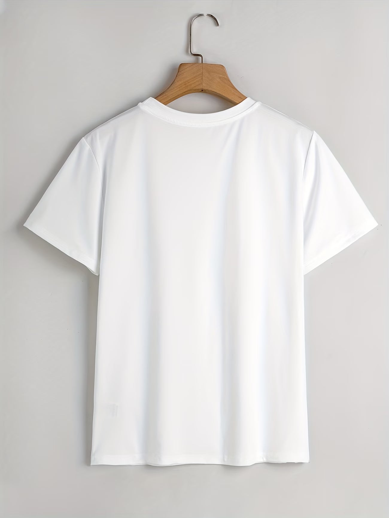 Halloween Letter Print T-Shirt – Short Sleeve Round Neck