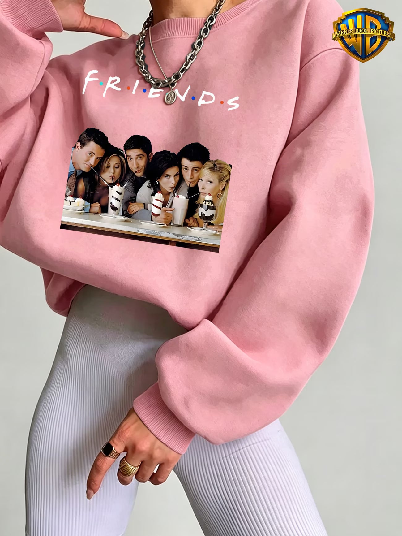 FRIENDS Milkshake Polka Dot Long Sleeve Top