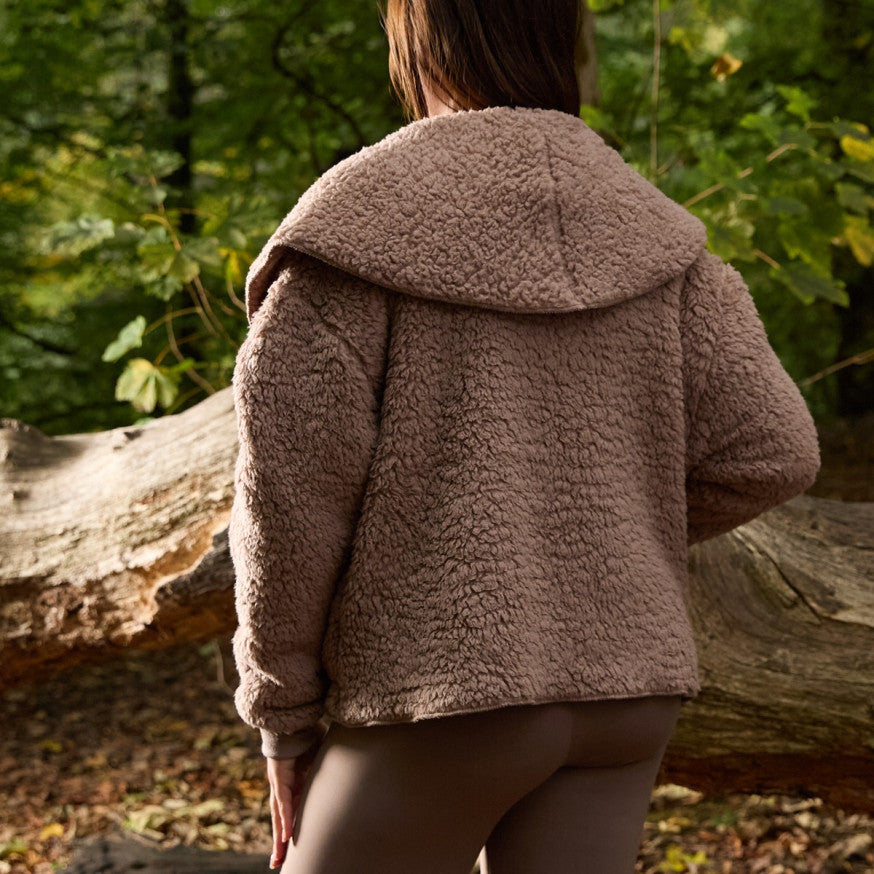 Waterfall Teddy Fleece Shorter Length Cardigan