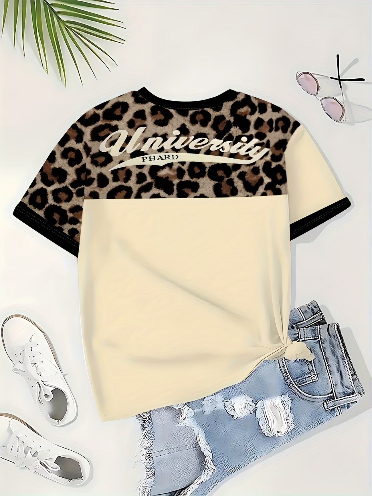 Women's Number 33 Full-Body Print Short Sleeve T-Shirt