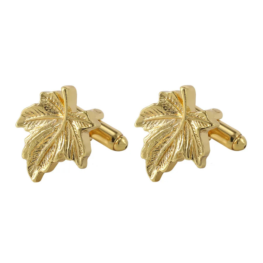 fashion geometry pattern six-pointed star leaves glasses music symbol bat bird wolf head titanium steel shirt cufflinks