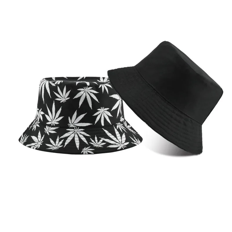 men's simple style solid color flat eaves bucket hat