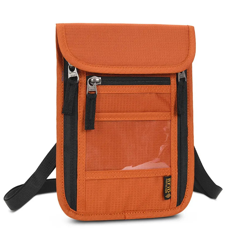Unisex Basic Solid Color Nylon Waterproof Passport Holders