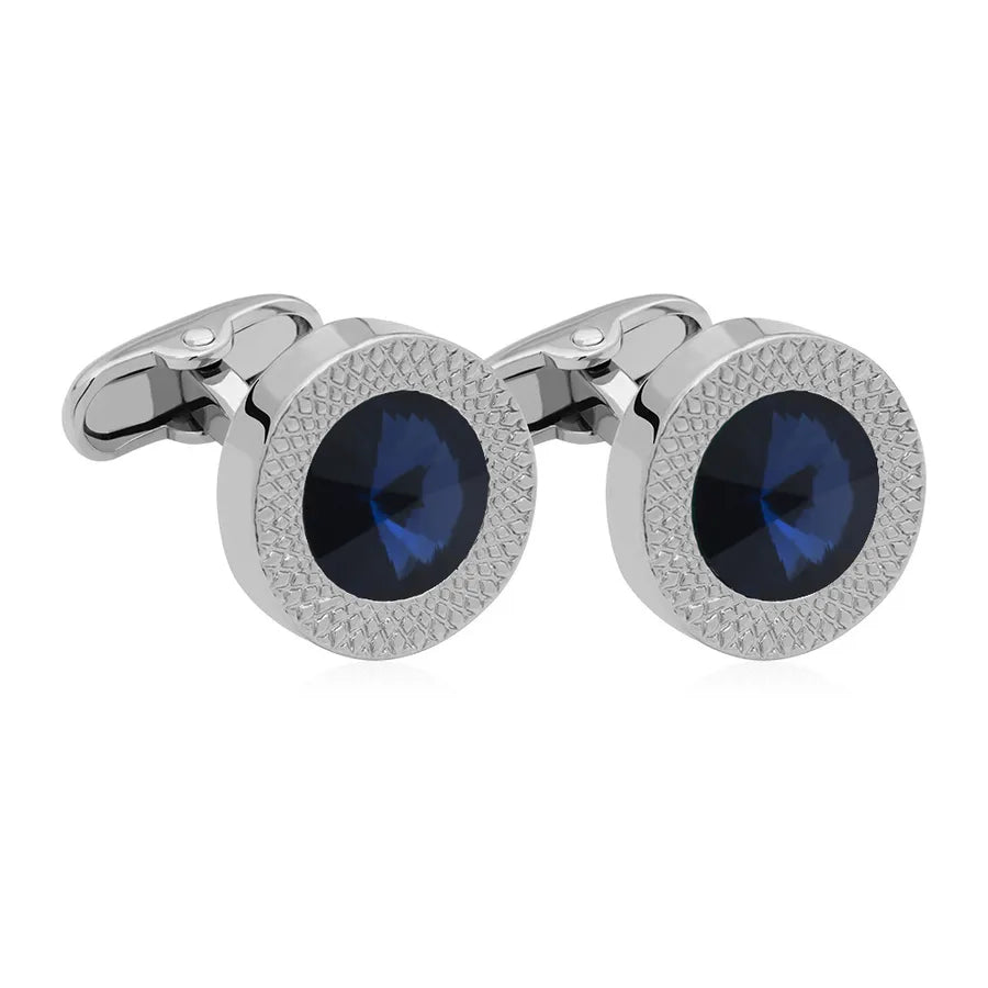 new gem-set cufflinks french fashion men's metal shirt buttons clothing accessories