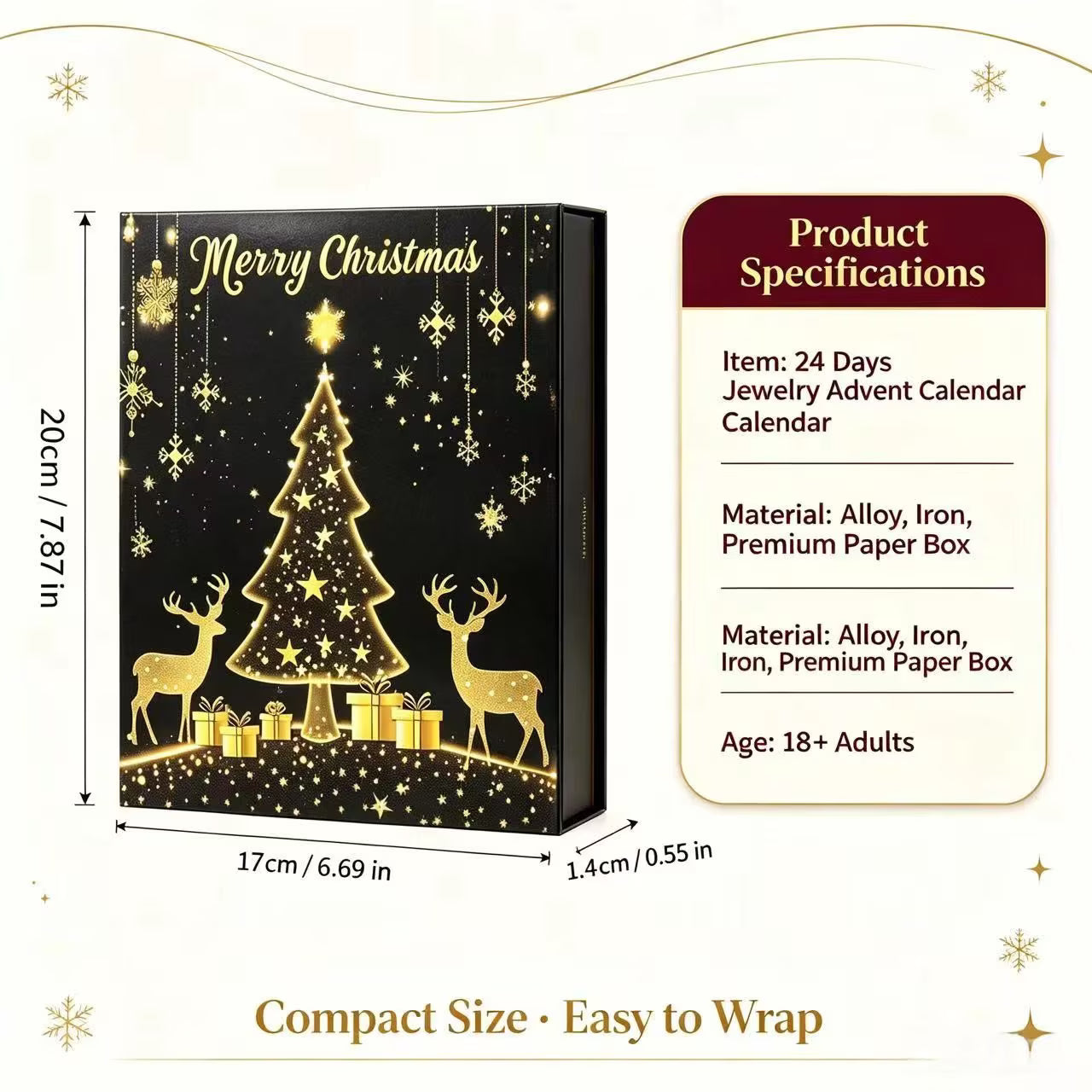 2026 Christmas Advent Countdown Calendar