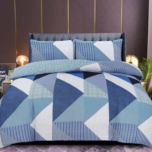 Coastal Print Microfibre Duvet Cover Set – Easy Care, Non-Iron with Pillowcases