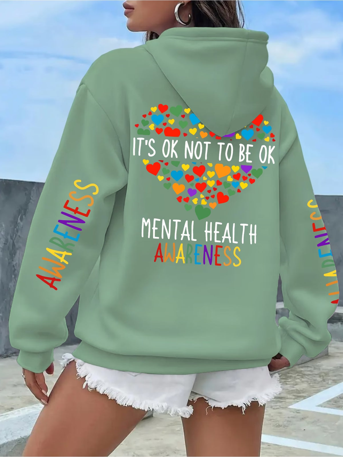 Women's Mental Health Awareness Print Sweater