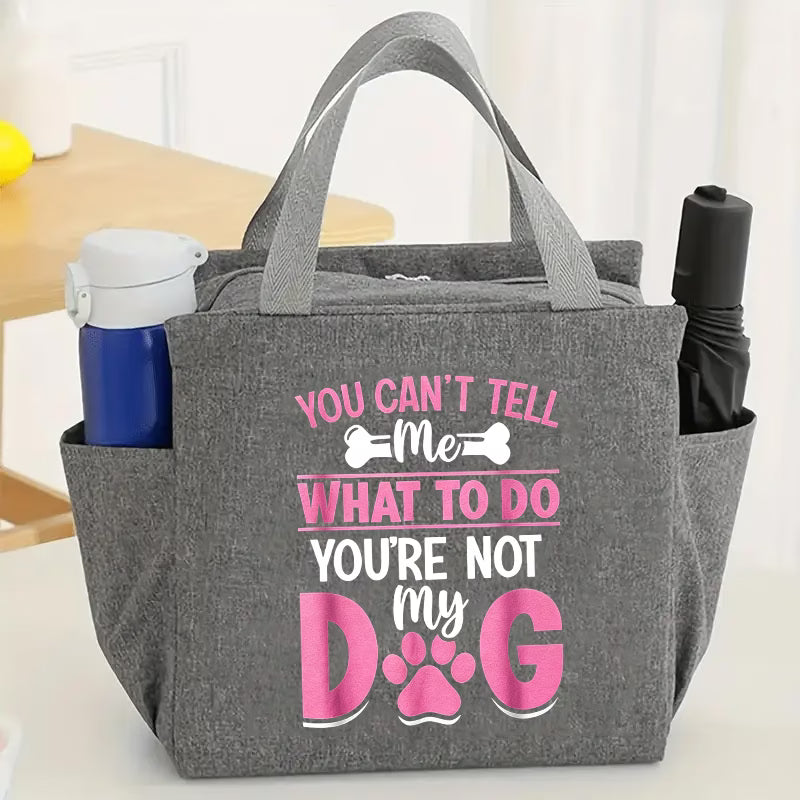 Dog Lover Slogan Tote Bag | Large Capacity Multi-Pocket