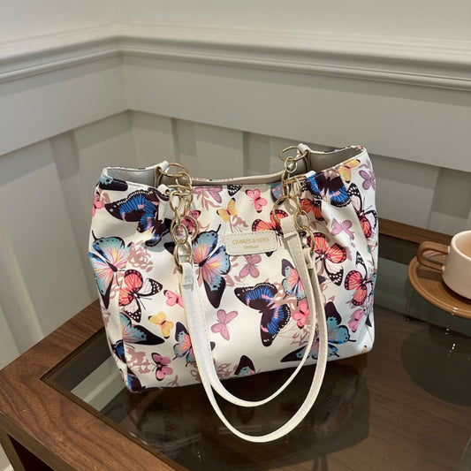 Stylish And Trendy Butterfly Print Handbag