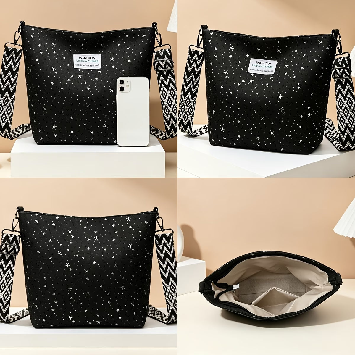 Ladies' Casual Large Messenger Bag – Versatile Everyday Crossbody