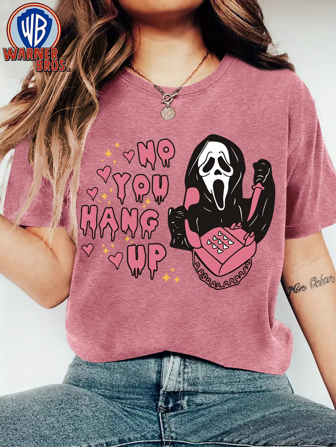 Women's Vintage Warner Bros. Killer T-Shirt — 90s Retro Phone Icon Print Tee