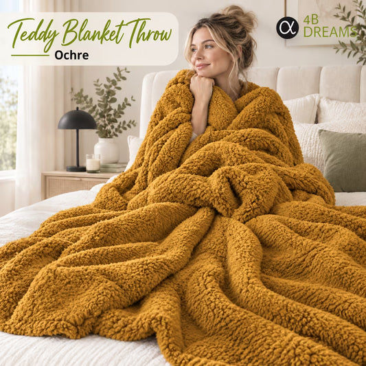 Luxury Teddy Blanket Throw for Bed & Sofa