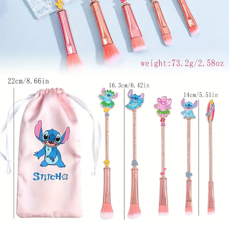 5pcs Summer Style  Makeup Brush Set