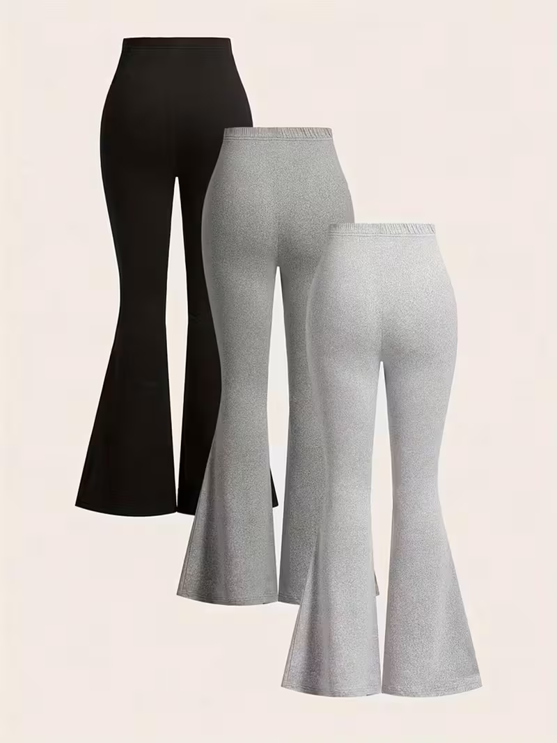 Three-Piece Set of Women'S Printed Retro Pattern Sports Long Pants,