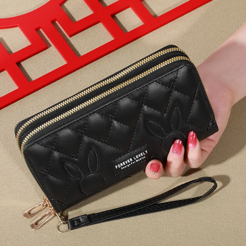 Fashion Large Capacity Long Wallet – Zip-Around Clutch Purse & Card Holder