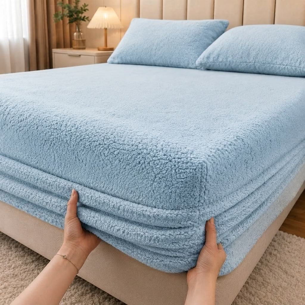 Soft Flannel Fitted Sheet with Deep Pockets
