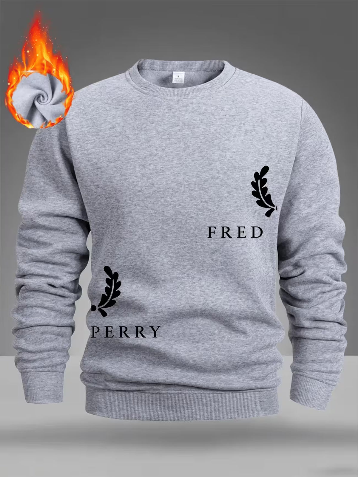 Men’s Lined Fleece Crewneck Sweatshirt
