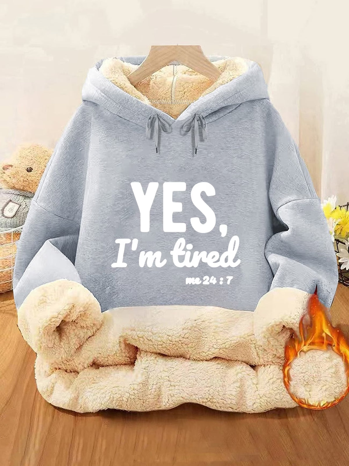 Women's Thick Fleece-Lined Pocket Hoodie