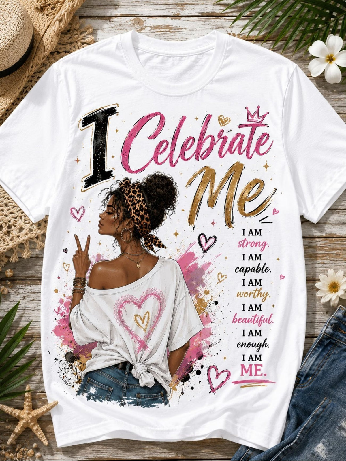Women’s “I Celebrate Myself” Graphic T-Shirt