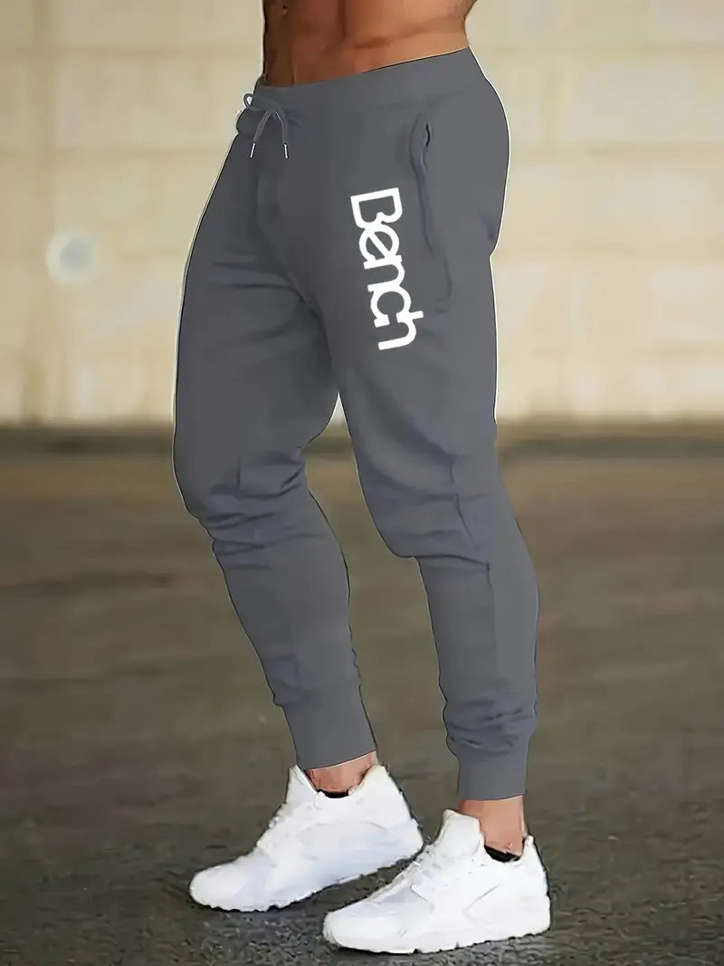 Men'S Navy Blue Casual Joggers