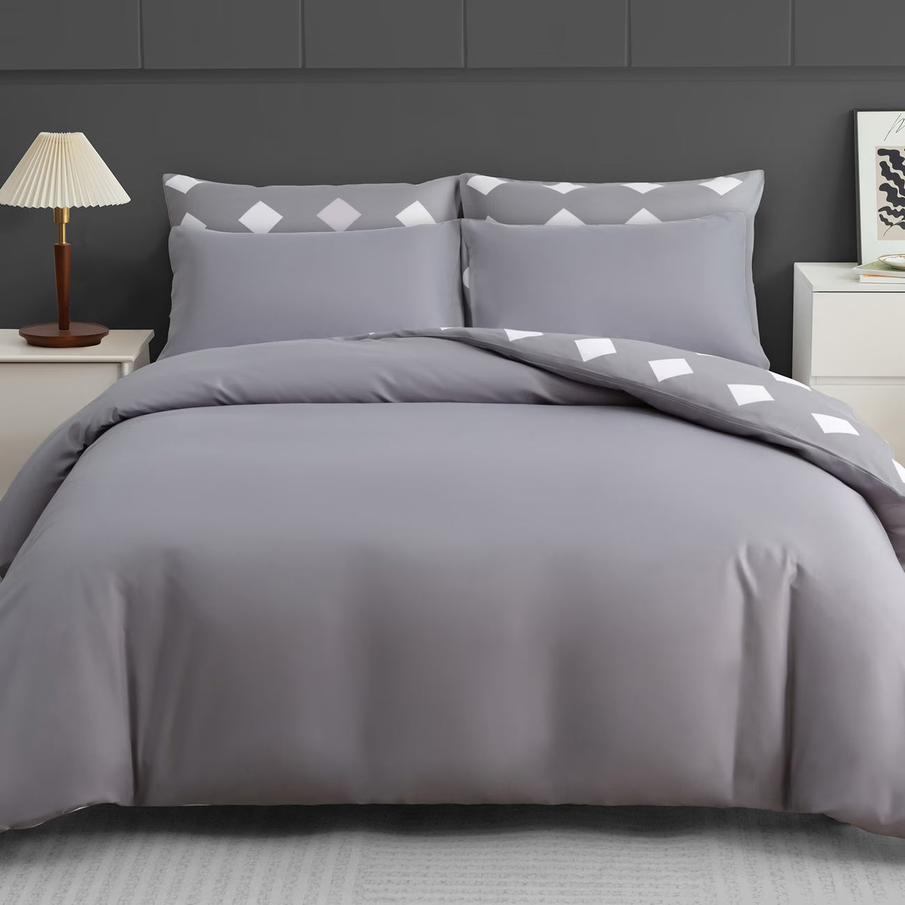 Luxury Printed Duvet Cover Set with Pillowcases