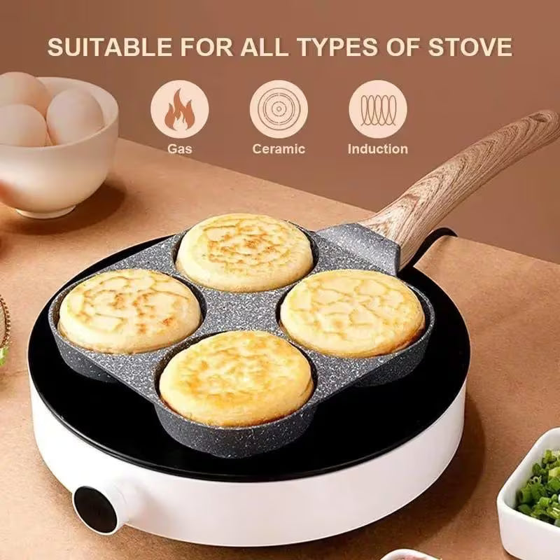 Egg Frying Pan Non-Stick Egg Pan 4 Holes