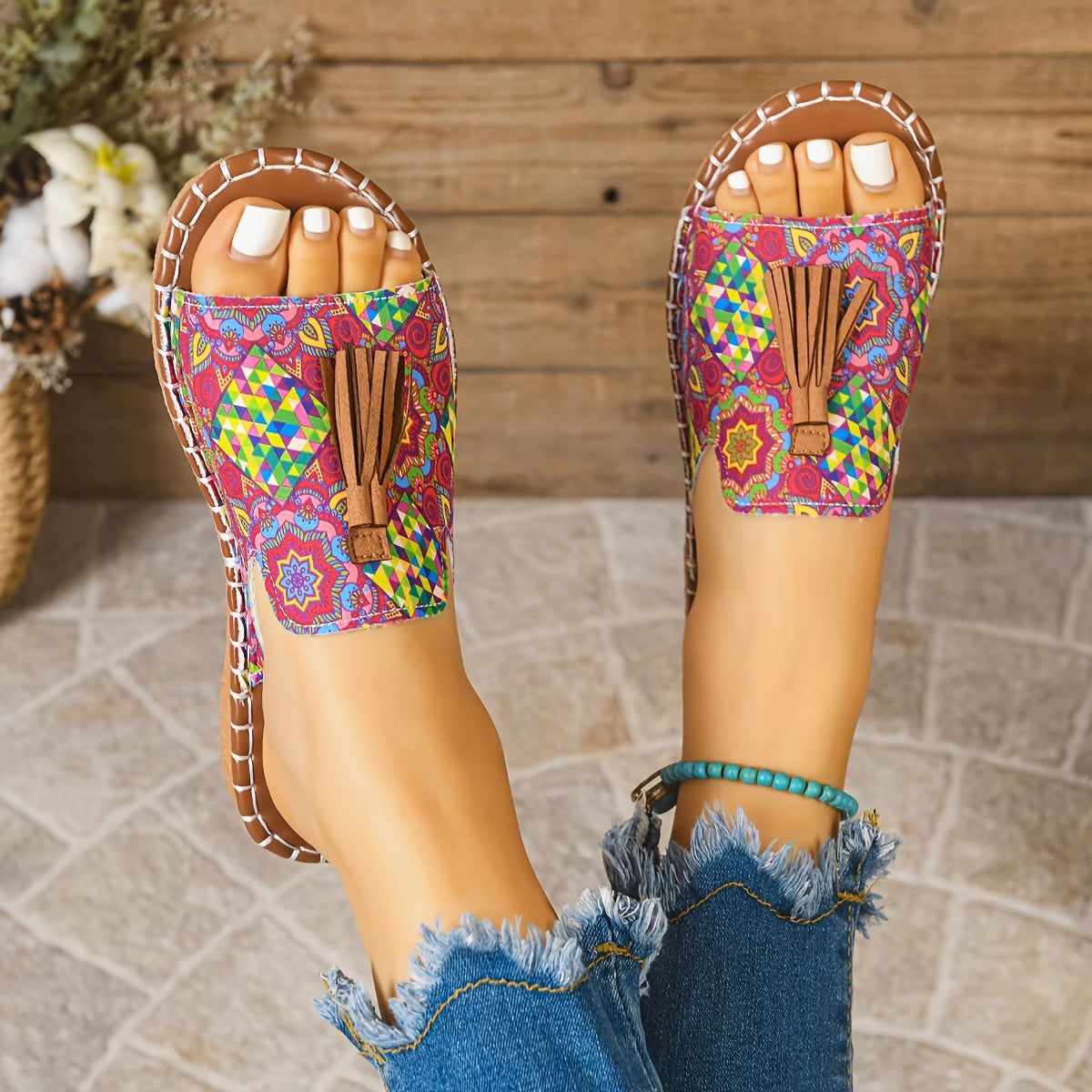 Bohemian Printed Sandals