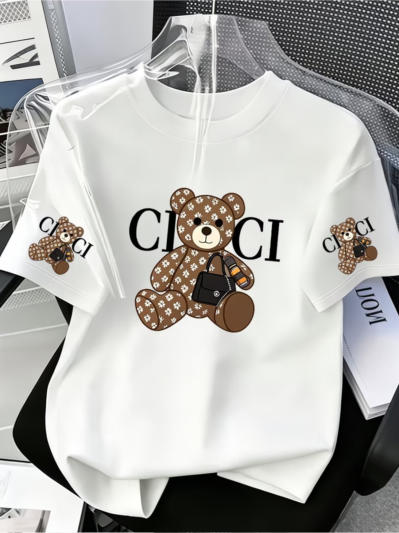 Women's CICI Letter Print T-Shirt | Light Luxury Street Style Casual Tee