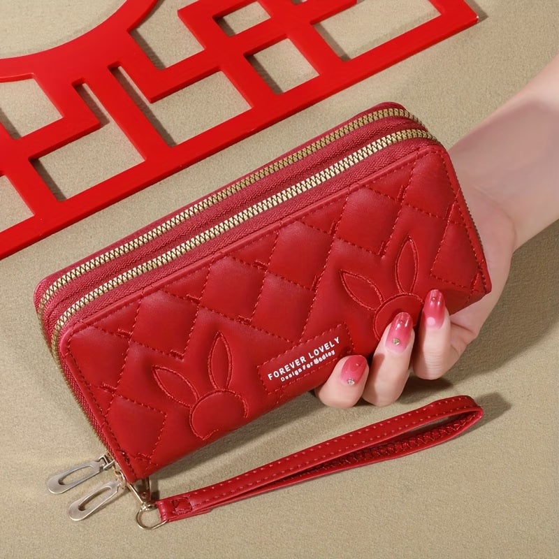 Fashion Large Capacity Long Wallet – Zip-Around Clutch Purse & Card Holder