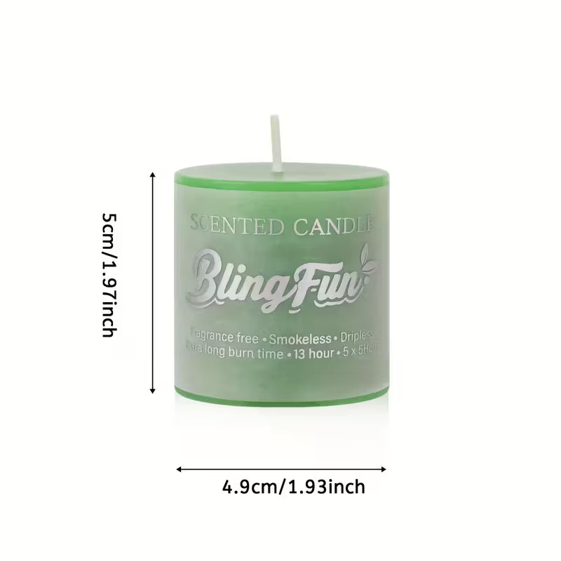 BlingFun 4pcs Flower Scented Candle Gift Set