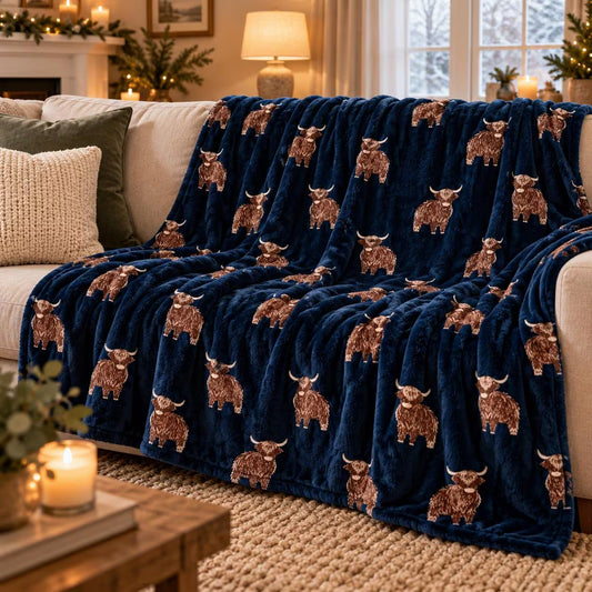 Christmas Printed Flannel Fleece Throw Blanket – 130 x 180 cm