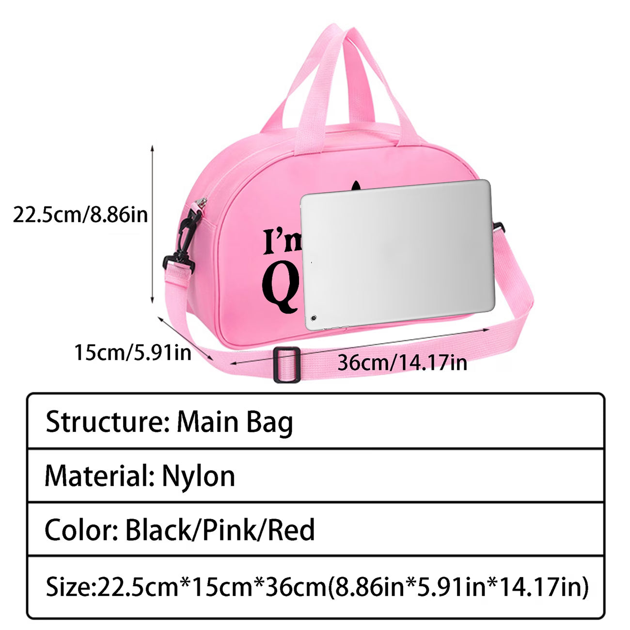 QUEEN Crown Print Handbag & Crossbody Bag