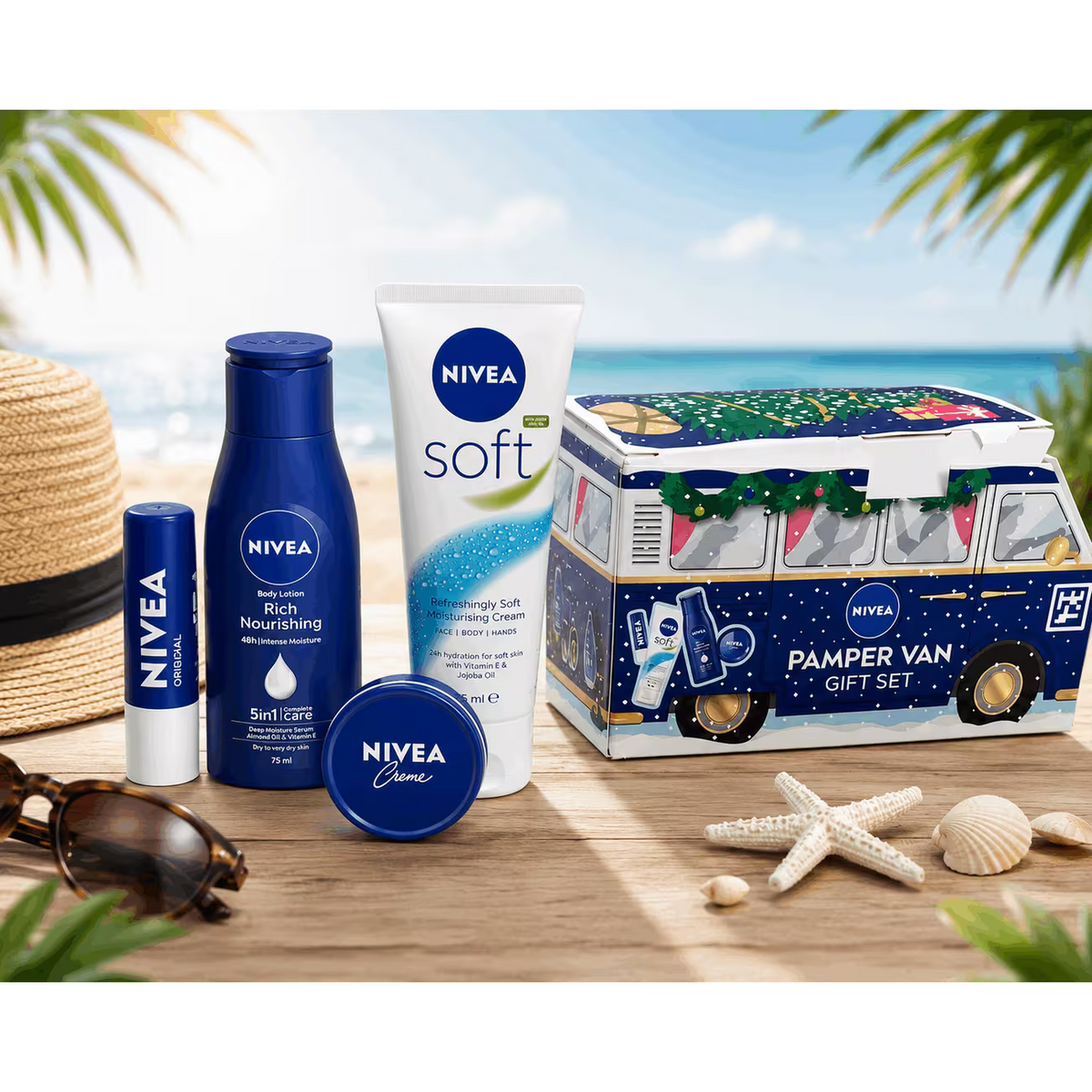 NIVEA Summer Pamper Van 4-Piece Gift Set